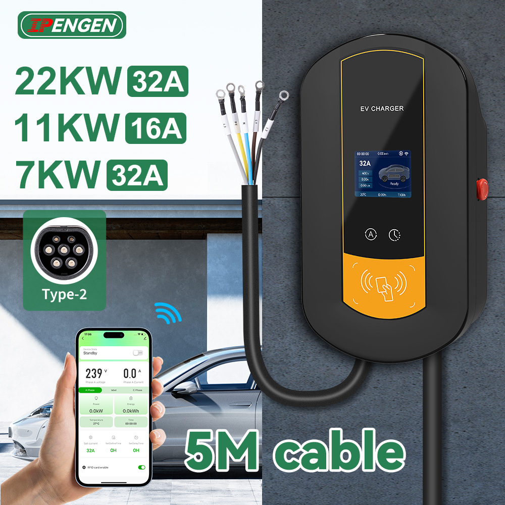 Wallbox Ev - IPENGEN Typ2 EV-Ladestation 7 kW/11 kW/22