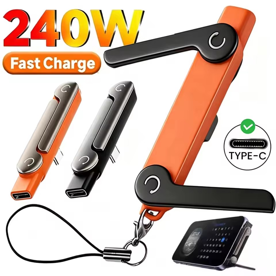 Type 2 Charger - 1/2/3 Stück Typ-C-Handy-Ladehalterungsadapter, 240 W, schnelles