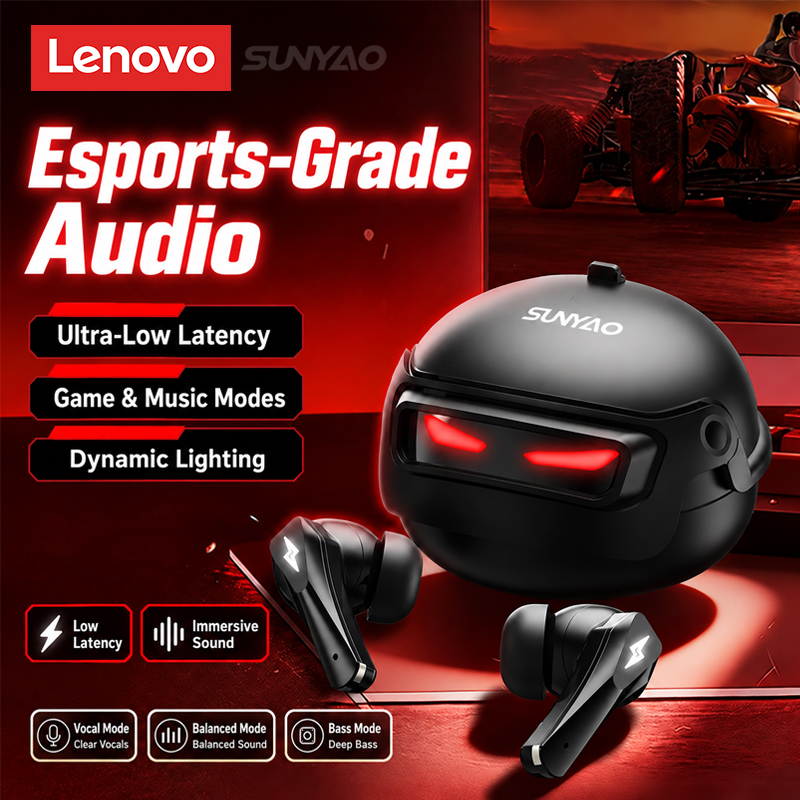 Type 2 Charger - Choice Lenovo GT101 Gaming-Headset, kabellose Bluetooth-6.0-Kopfhörer