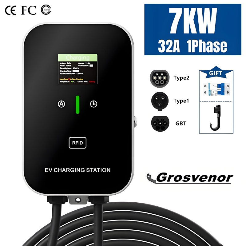 Wallbox Ev - Neue 7KW Typ2 Elektrofahrzeug-Ladestation 32A EV-Ladestation