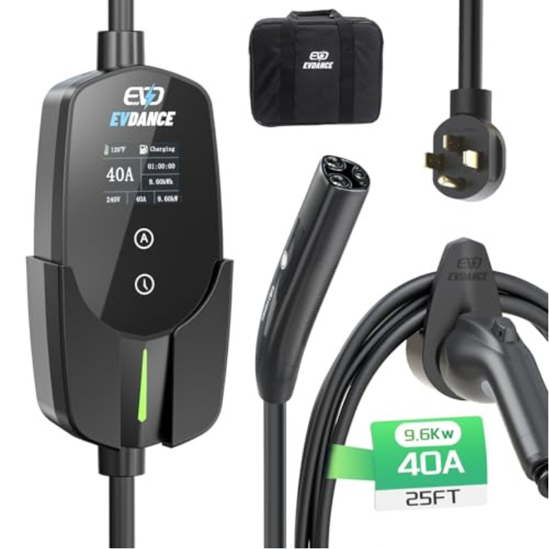 Portable Ev Charger - EVDANCE Tragbares EV-Ladegerät für Tesla 40A