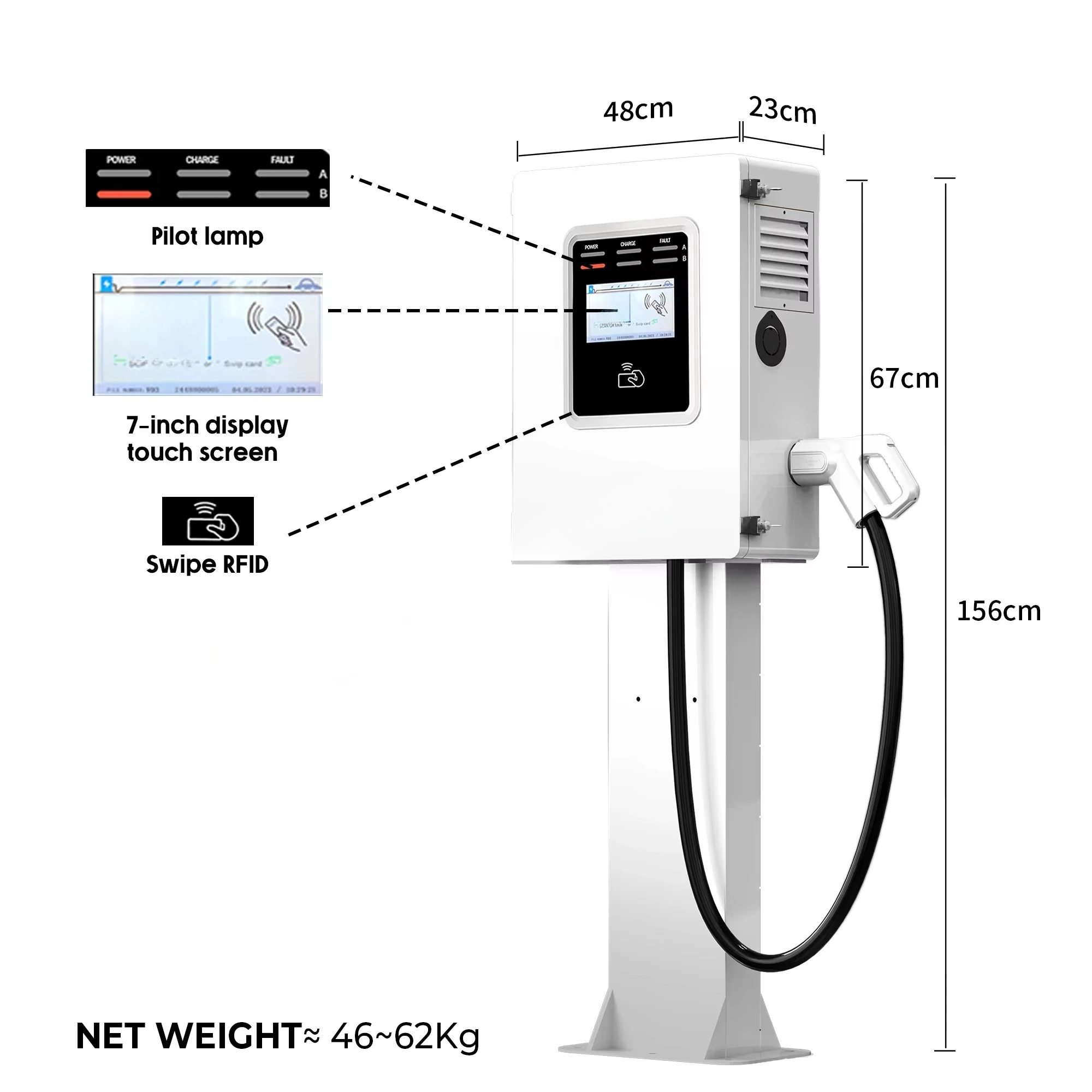 2026 Wallbox CCS2 30kW Kommerz – Ev Charging Pile Bewertung und Preis